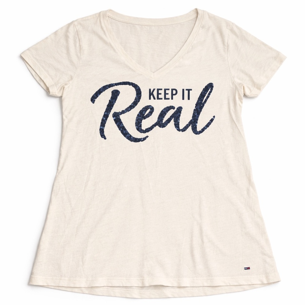 Tommy Hilfiger relaxed fit "keep it real" t-shirt